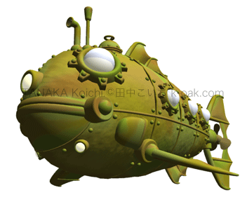 魚型潜水艦 ループ動画